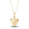 Thumbnail Image 1 of Children's Locket Heart Pendant Necklace 14K Yellow Gold 13&quot;