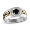 Thumbnail Image 1 of 1933 by Esquire Men's Natural Black Spinel Ring Sterling Silver/14K Yellow Gold