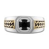 Thumbnail Image 3 of 1933 by Esquire Men's Natural Black Spinel Ring Sterling Silver/14K Yellow Gold