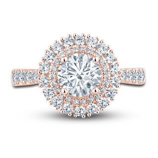 Pnina Tornai Lab-Created Diamond Engagement Ring 1-7/8 ct tw Round 14K ...