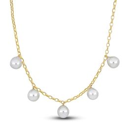 South Sea Cultured Pearl Necklace 10K Yellow Gold 16&quot;