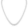 Thumbnail Image 1 of Diamond Tennis Necklace 15 ct tw Round 14K White Gold 16&quot;