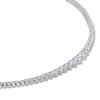 Thumbnail Image 2 of Diamond Tennis Necklace 15 ct tw Round 14K White Gold 16&quot;