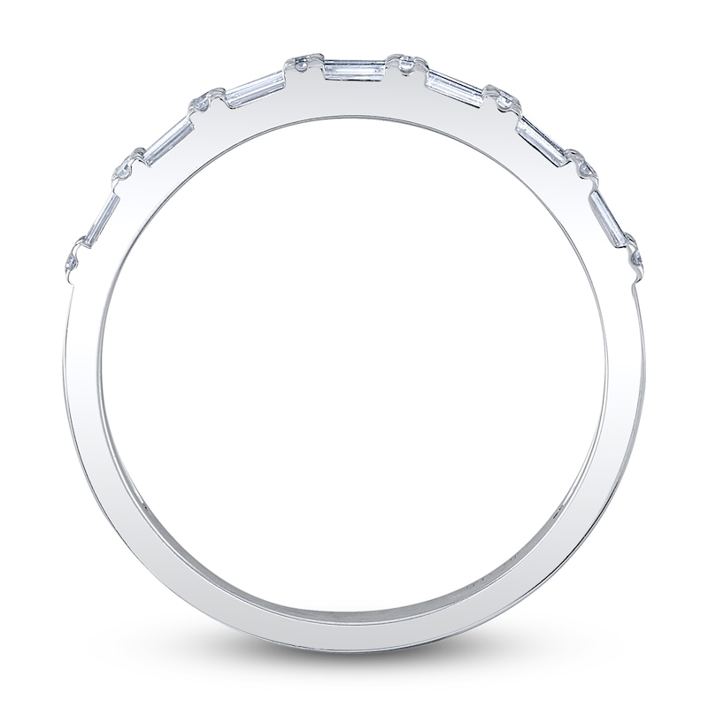 Shy Creation Diamond Ring 1/4 ct tw Round/Baguette 14K White Gold SC55006221