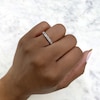 Thumbnail Image 3 of Shy Creation Diamond Ring 1/4 ct tw Round/Baguette 14K White Gold SC55006221