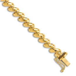 7 Bangle Bracelet 14K Yellow Gold 8