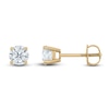 Thumbnail Image 2 of Certified Diamond Solitaire Stud Earrings 3/4 ct tw Round 14K Yellow Gold (I/I1)