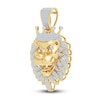 Thumbnail Image 2 of Diamond Lion Charm 1 ct tw Round 14K Yellow Gold