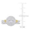 Thumbnail Image 3 of Y-Knot Diamond Bridal Set 7/8 ct tw Round 14K Two-Tone Gold