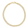 Thumbnail Image 1 of Mariner Link Chain Anklet 14K Yellow Gold 10&quot;