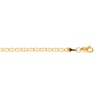 Thumbnail Image 2 of Mariner Link Chain Anklet 14K Yellow Gold 10&quot;