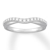 Thumbnail Image 1 of Diamond Contour Anniversary Band 1/4 ct tw Round 14K White Gold