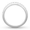 Thumbnail Image 2 of Diamond Contour Anniversary Band 1/4 ct tw Round 14K White Gold