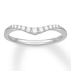 Thumbnail Image 1 of Diamond Contour Anniversary Band 1/6 ct tw Round 14K White Gold