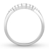 Thumbnail Image 2 of Diamond Contour Anniversary Band 1/6 ct tw Round 14K White Gold