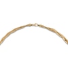 Thumbnail Image 2 of Italia D'Oro Diamond-Cut Omega Chain Bracelet 14K Yellow Gold 7.5&quot; 10.0mm