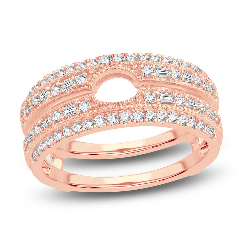 2ct Two-Row Diamond Eternity Ring in 14K Gold 3 / 14K Rose Gold