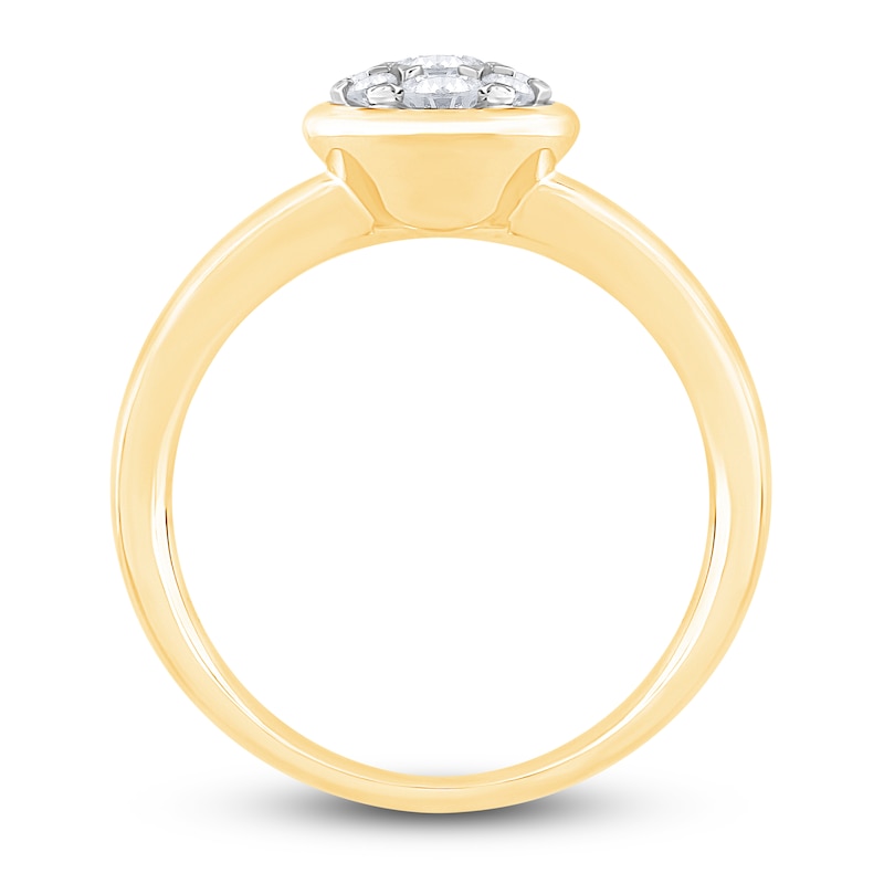 Main Image 3 of Diamond Engagement Ring 1/3 ct tw Round 14K Yellow Gold