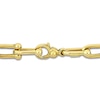 Thumbnail Image 2 of Diamond Link Necklace 1/2 ct tw Round 14K Yellow Gold 16&quot;