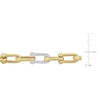 Thumbnail Image 3 of Diamond Link Necklace 1/2 ct tw Round 14K Yellow Gold 16&quot;