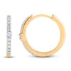 Thumbnail Image 1 of Diamond Hoop Earrings 1/6 ct tw Round 14K Yellow Gold