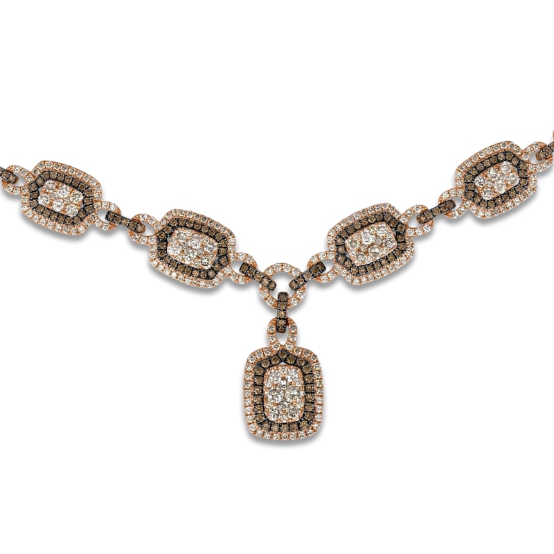 Main Image 2 of Le Vian Diamond Necklace 6-1/2 ct tw 14K Strawberry Gold