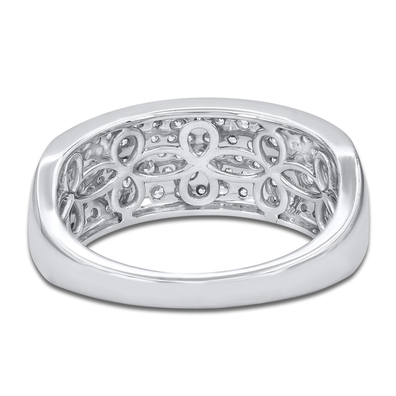 Main Image 3 of Multi-Row Diamond Anniversary Ring 3/4 ct tw 14K White Gold