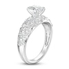 Thumbnail Image 2 of Vintage-Style Oval/Round Diamond Engagement Ring 1-1/4 ct tw 14K White Gold