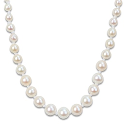 Charm'd by Lulu Frost Graduated Freshwater Cultured Pearl Necklace 10K Yellow Gold 18&quot;