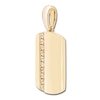 Thumbnail Image 2 of Engravable Diamond Dog Tag Charm 1/10 ct tw Round 14K Yellow Gold