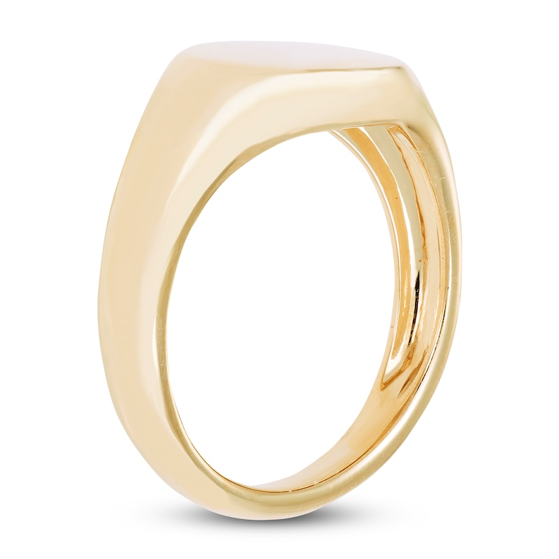 Engravable Signet Ring 14K Yellow Gold | Jared