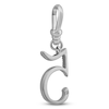 Thumbnail Image 2 of Charm'd by Lulu Frost Pavé Diamond Number 5 Charm 1/8 ct tw 10K White Gold