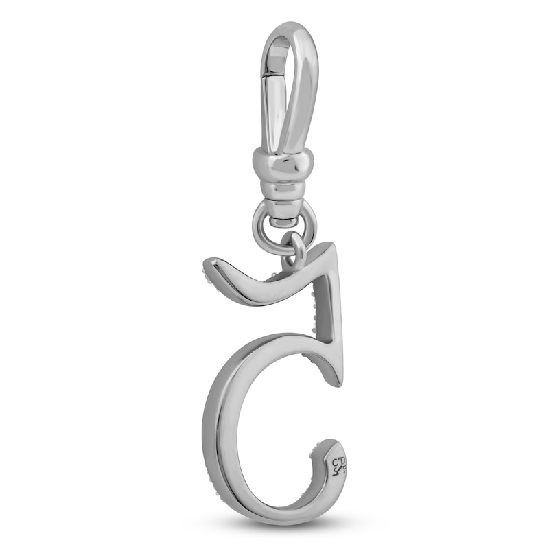 Main Image 2 of Charm'd by Lulu Frost Pavé Diamond Number 5 Charm 1/8 ct tw 10K White Gold