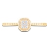 Thumbnail Image 3 of Multi-Diamond Octagon Promise Ring 1/20 ct tw 10K Yellow Gold