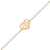 Thumbnail Image 2 of Children's Polished Heart Bracelet 14K Yellow Gold 6&quot;