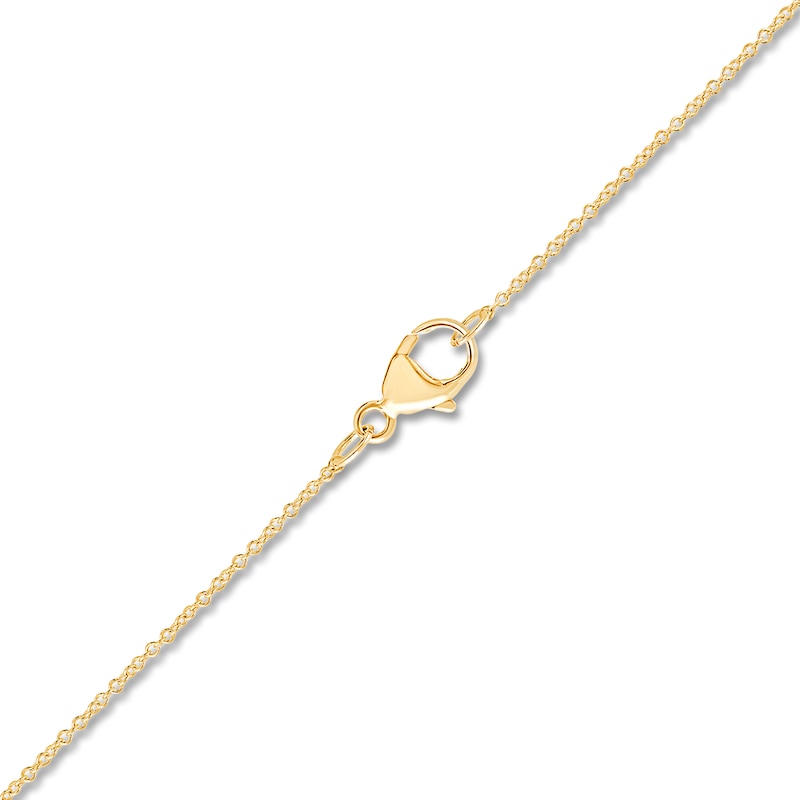 Main Image 3 of Children's Cultured Pearl & Shell Locket Necklace 14K Yellow Gold 13&quot;