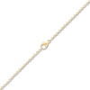 Thumbnail Image 3 of Children's Diamond Flower Oval Locket Necklace 1/20 ct tw 14K Yellow Gold 13&quot;