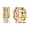 Thumbnail Image 1 of Crivelli Marquise-Cut Diamond Hoop Earrings 2 ct tw 18K Yellow Gold