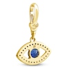 Thumbnail Image 2 of Charm'd by Lulu Frost Diamond & Blue Lab-Created Sapphire Evil Eye Charm 1/5 ct tw 10K Yellow Gold