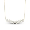 Thumbnail Image 1 of Baguette & Round-Cut Lab-Created Diamond Smile Necklace 1 ct tw 14K Yellow Gold 18&quot;