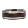 Thumbnail Image 2 of Men's Burlwood Sleeve Wedding Band Tungsten Carbide 8mm