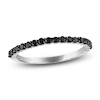 Thumbnail Image 1 of Black Diamond Stackable Fashion Ring 1/3 ct tw Sterling Silver