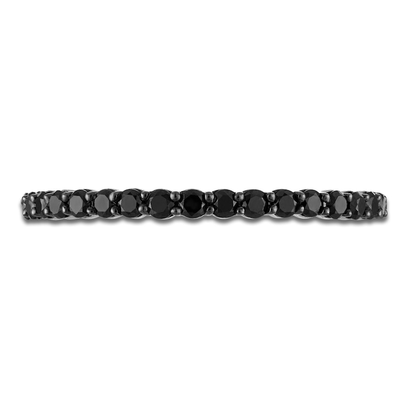 Main Image 3 of Black Diamond Stackable Fashion Ring 1/3 ct tw Sterling Silver