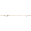 Thumbnail Image 3 of Oval-Cut Natural Pink Opal & Diamond Necklace 1/4 ct tw 14K Yellow Gold 18&quot;