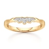 Thumbnail Image 1 of J'Lure Lab-Created Diamond Scalloped Wedding Band 1/8 ct tw 18K Yellow Gold