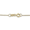 Thumbnail Image 2 of Cultured Pearl & Diamond Accent Wishbone Necklace 10K Yellow Gold 18&quot;