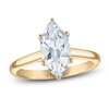 Thumbnail Image 1 of Marquise-Cut Lab-Created Diamond Solitaire Plus Engagement Ring 2 ct tw 14K Yellow Gold (VS2/F)