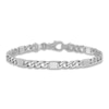 Thumbnail Image 1 of Men's Solid Fancy Link Bracelet 14K White Gold 5.6mm 8&quot;