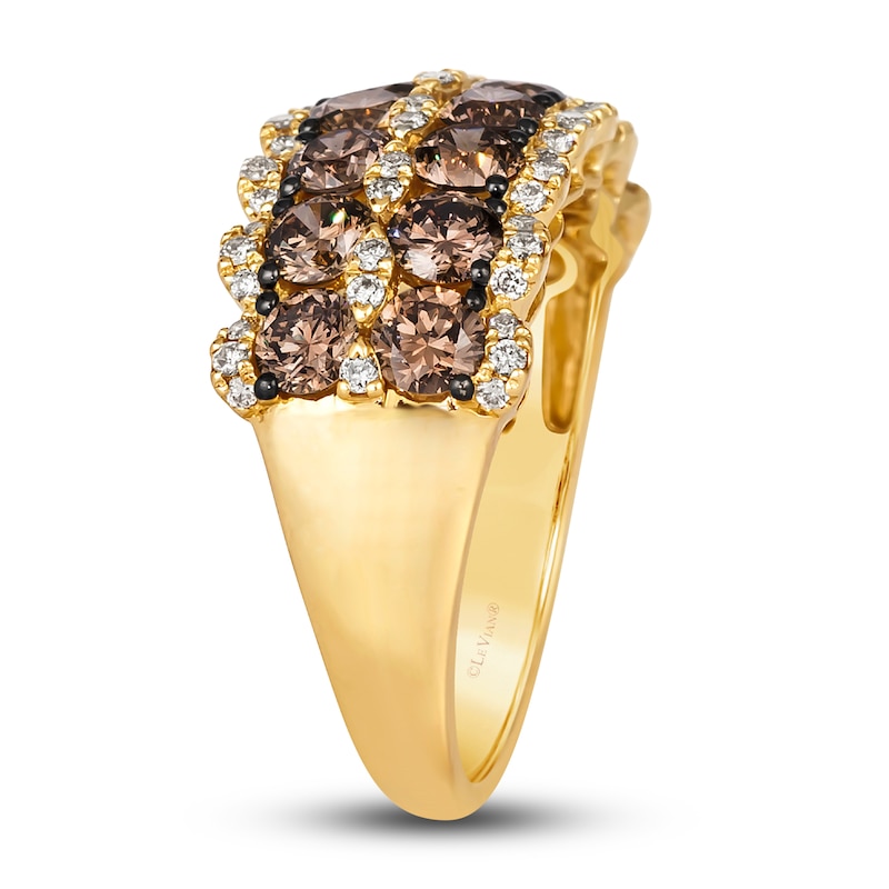 Le Vian Diamond Ring 2-1/2 ct tw Round 14K Honey Gold