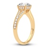 Thumbnail Image 2 of Lab-Created Diamond Engagement Ring 2-1/3 ct tw Round 14K Yellow Gold